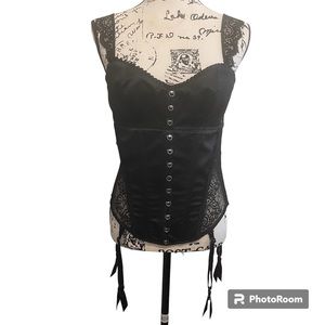 Fredericks of Hollywood Corset Bustier w/ Garters